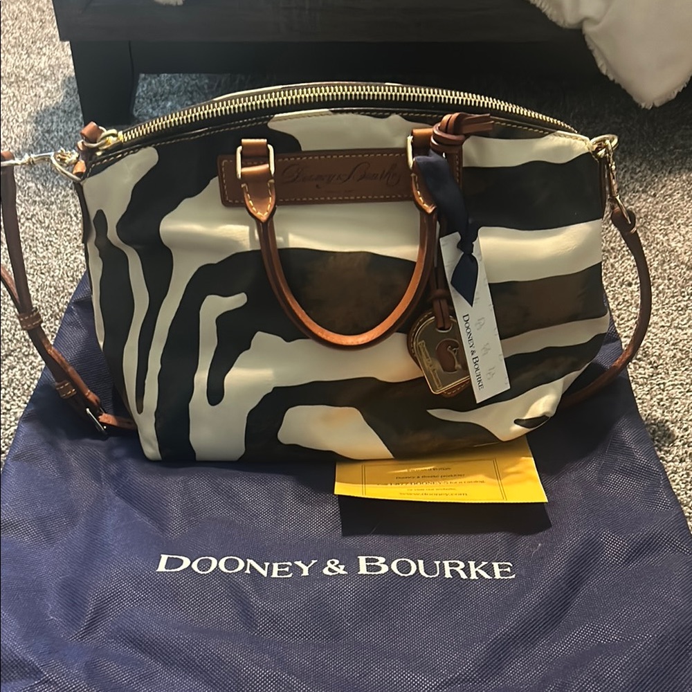 Dooney & Bourke Zebra Print Satchel
